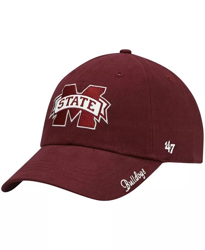 

Женская кепка Maroon Mississippi State Bulldogs Miata Clean Up с логотипом и регулируемой головкой '47 Brand