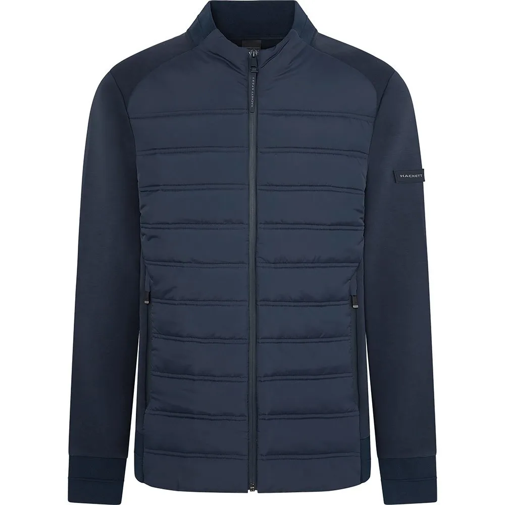 

Толстовка Hackett Hybrid Quilt full zip, синий