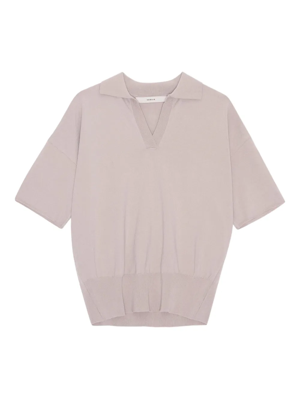 

Трикотажный топ с воротником поло REMAIN, нейтральный