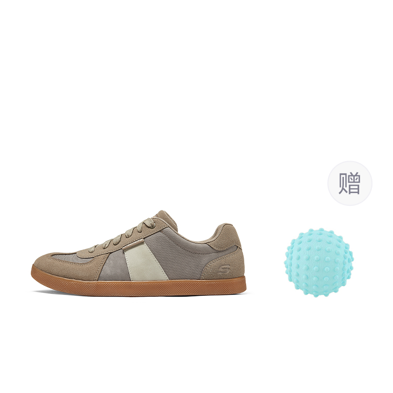 

Абразивостойкие, легкие и дышащие низкие кроссовки для скейтбординга мужские taupe Skechers, светло-коричневый