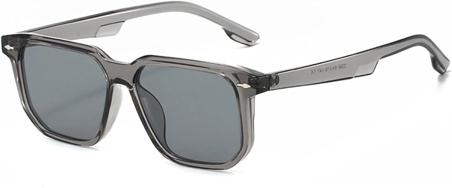 

Мужские солнцезащитные очки в стиле ретро с заклепками, зеленые и серые, защита от УФ-излучения UV400; женские солнцезащитные очки класса люкс VVTWSSW, Grey Grey