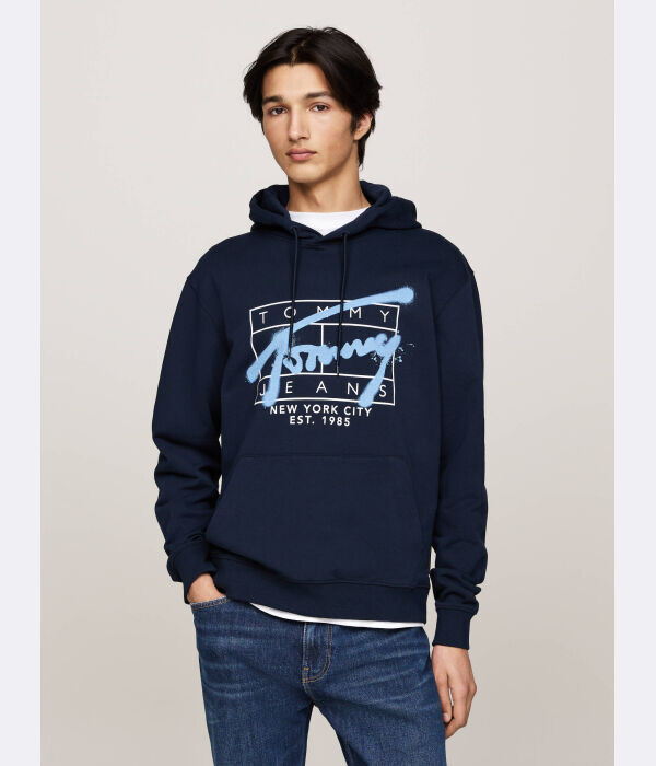 

Толстовка мужская Tommy Jeans с принтом, синий