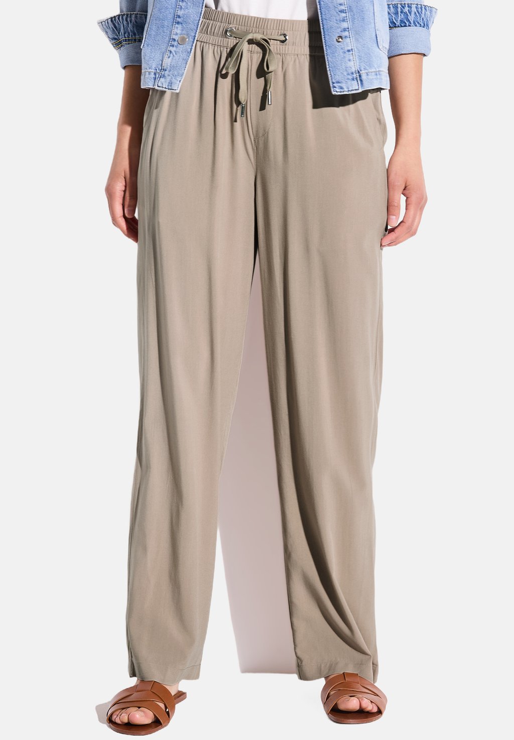 

Брюки WIDE LEG Street One, бежевый