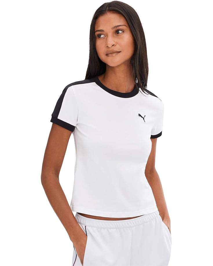 

Женская футболка PUMA T7 Slim Fit, Puma White, Белый, Женская футболка PUMA T7 Slim Fit, Puma White