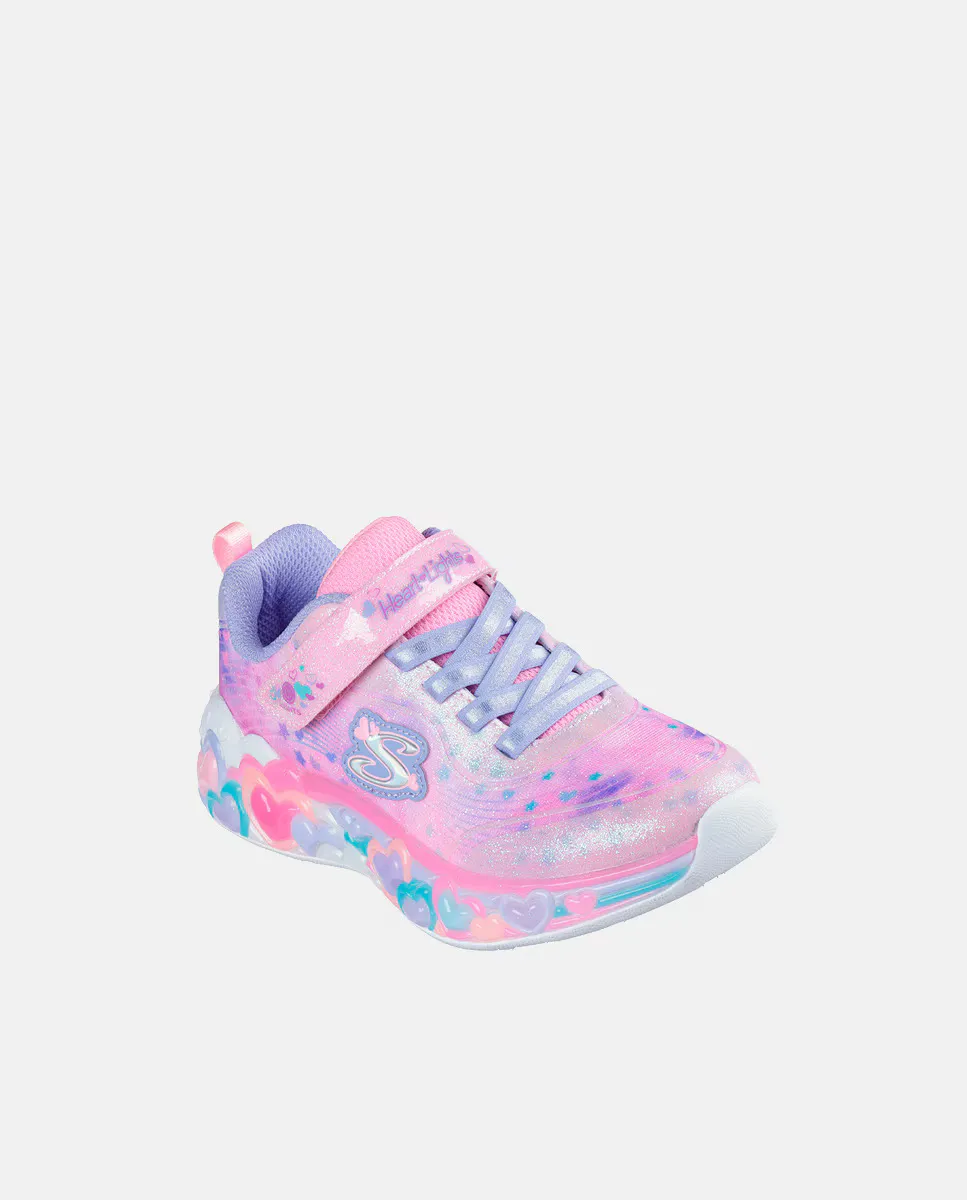

Кроссовки для девочек с подсветкой Skechers, цвет Rosa claro