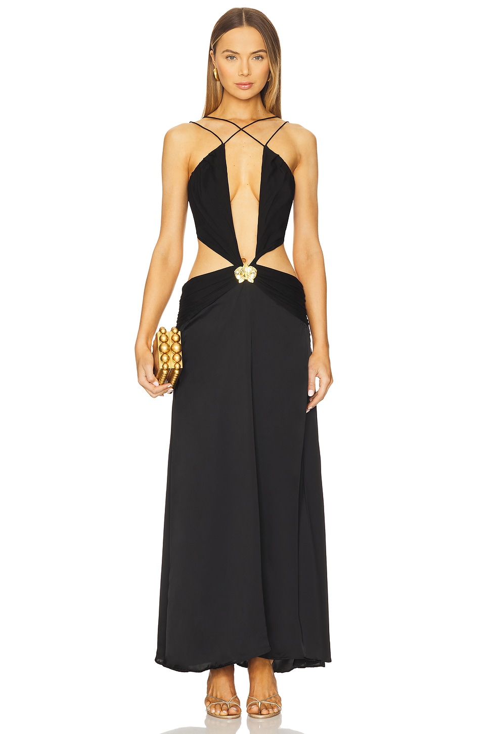 

Макси-платье Ivy orchid Cin Cin, black