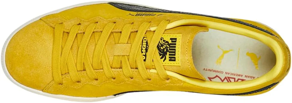 

Мужские кеды PUMA Staple X из замши с шнуровкой, повседневные - желтые, желтый