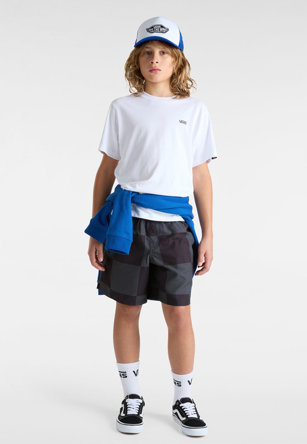 

Пляжные шорты PRIMARY CHECKERBOARD ELASTIC WAIST BOARD Vans, черный