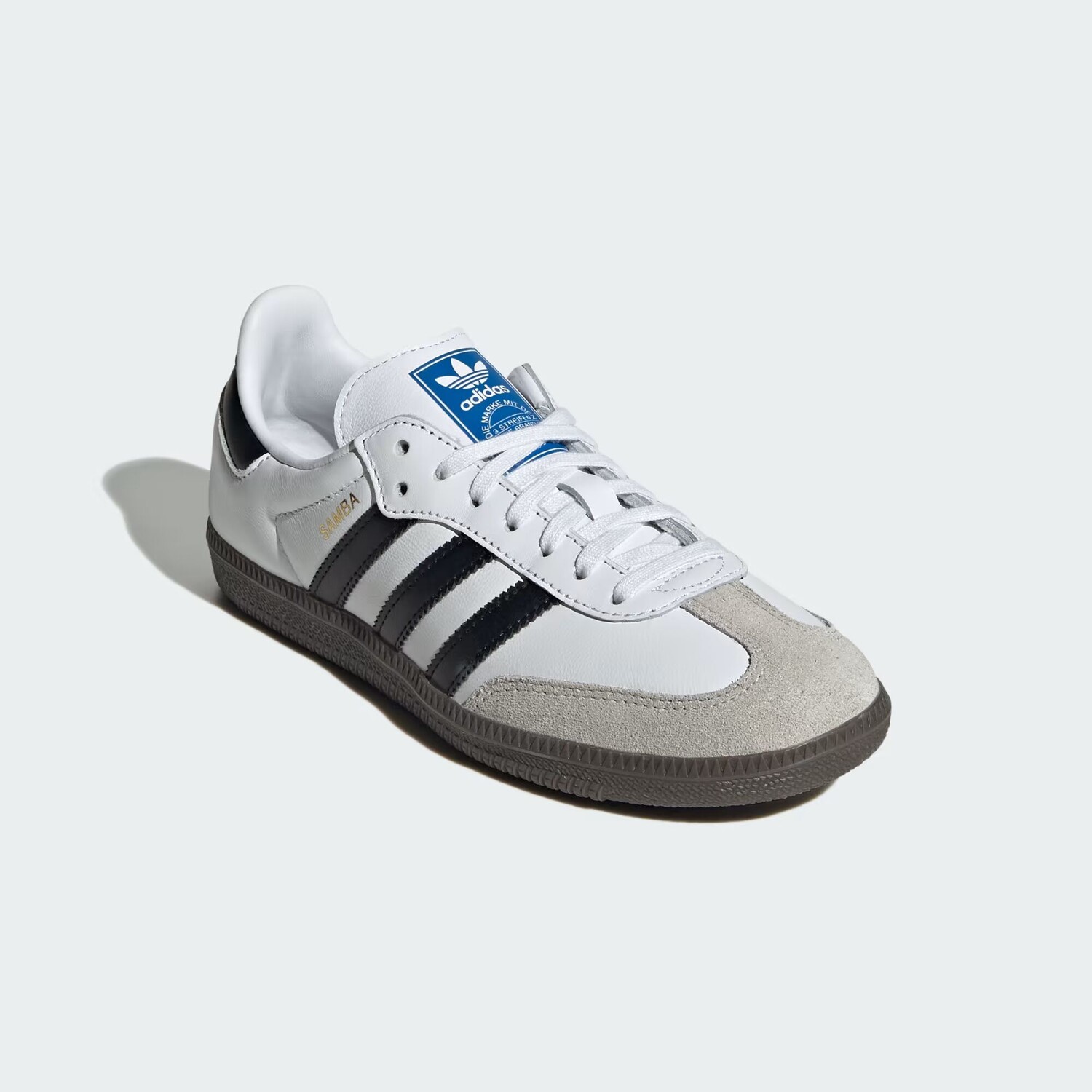 Кроссовки Samba OG для детей Adidas, цвет Cloud White/Core Black/Gum — фото 4