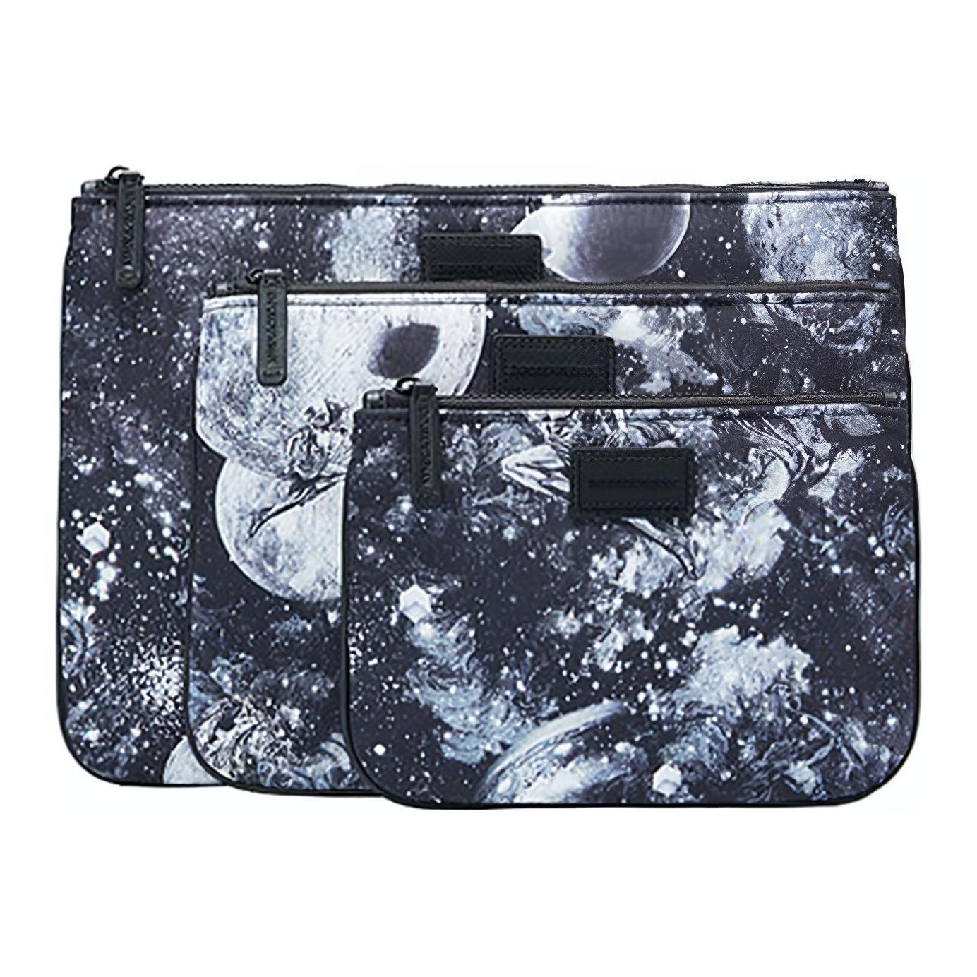 

Клатч из ткани мужской черно-белый EMPORIO ARMANI