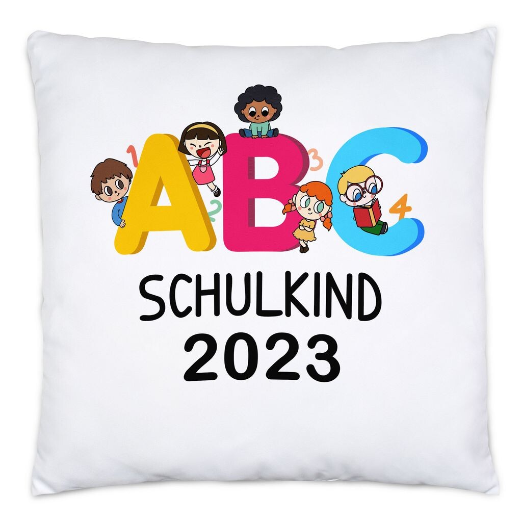 

Подушка для школьников ABC 2023, включая подарок для поступления в школу, идея подарка для начальной школы в 1-м классе Hey!Print