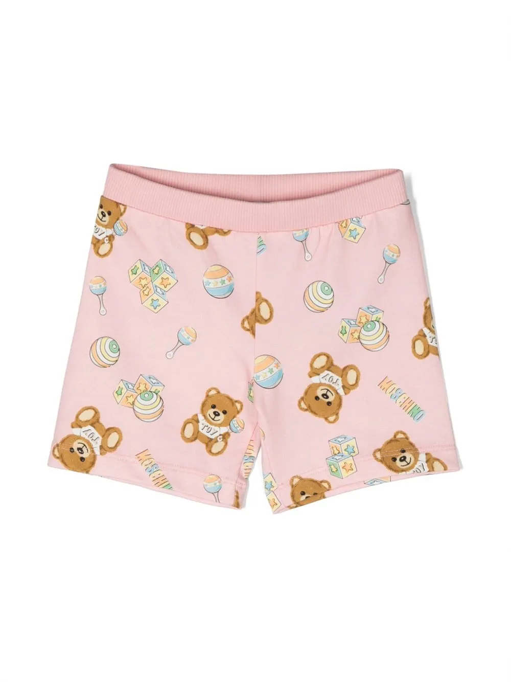

Шорты с принтом Teddy Bear Moschino Kids, розовый