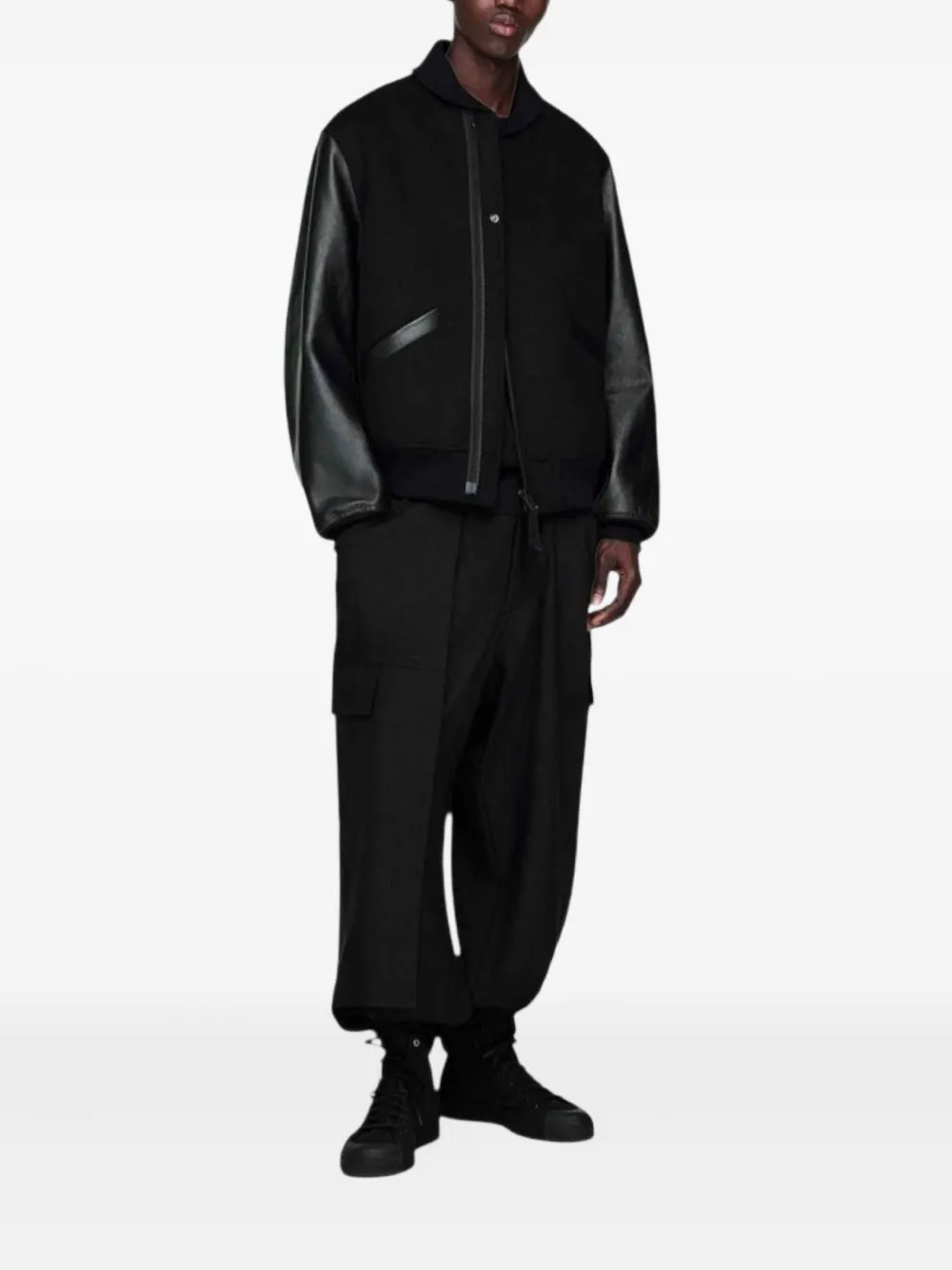 Ребристая куртка-бомбер X Yohji Yamamoto Y-3 ADIDAS — фото 2