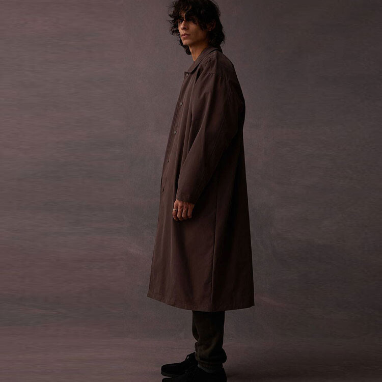 Пальто-тренч Drop2 SS23 унисекс сливово-фиолетовый Fear Of God Essentials, цвет Plum — фото 4