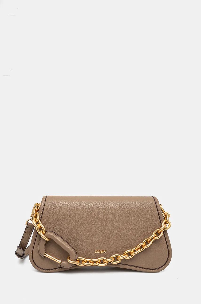 

Кожаная сумочка Dkny, коричневый