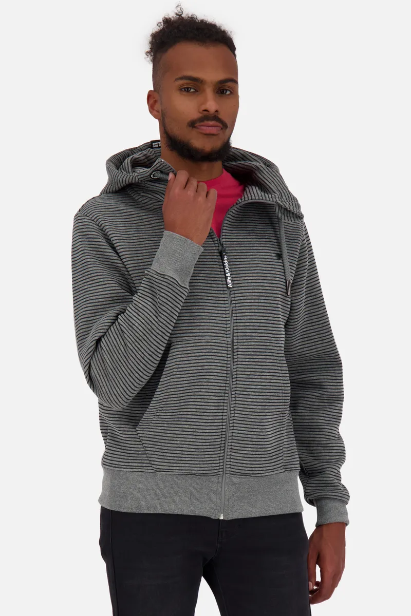 

Толстовка с капюшоном Alife & Kickin "TrasherAK Z Hooded Sweatjacket Men", цвет Steal