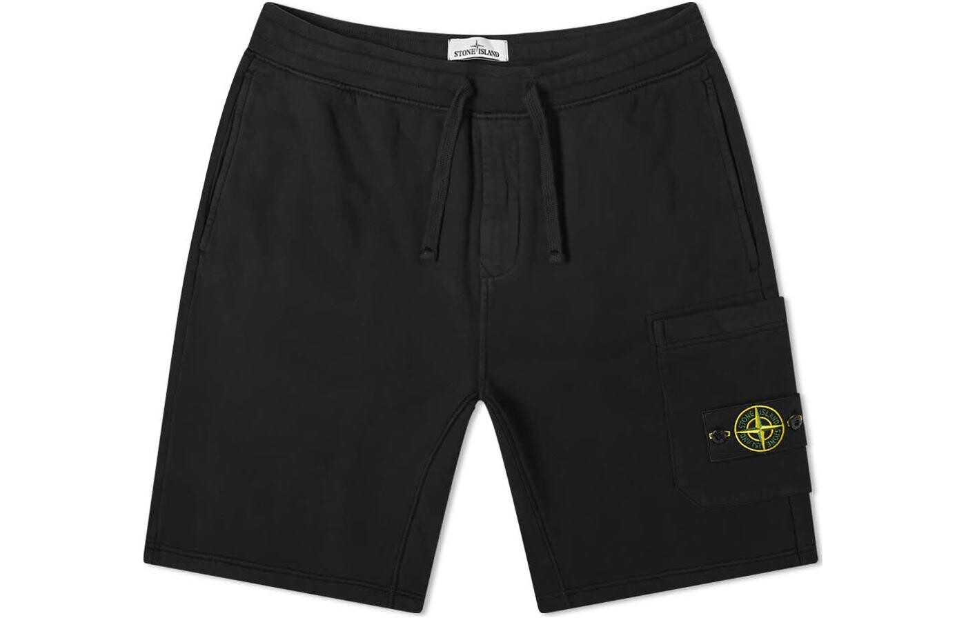 

STONE ISLAND Мужские повседневные шорты, Черный
