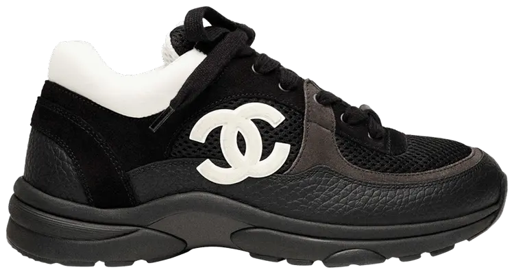 Кроссовки Chanel Wmns CC Logo Sneaker 'Black White', черный