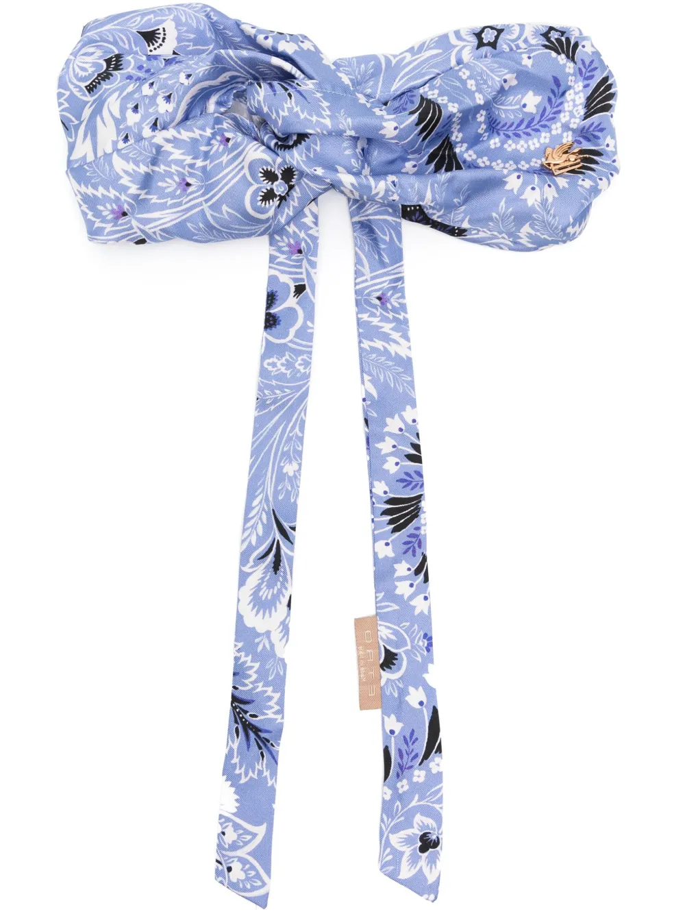 

Повязка на голову с цветочным узором Etro, синий