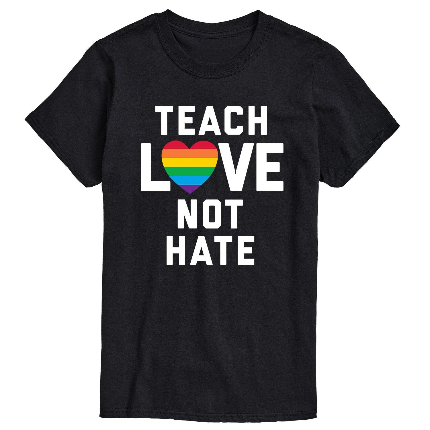 

Футболка Big & Tall Teach Love Not Hate, Black License, черный