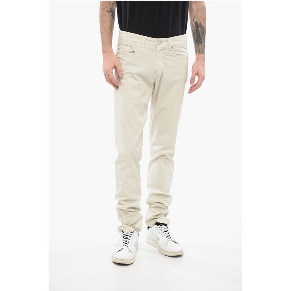 

Хлопковые брюки ID с замшевой нашивкой Corneliani, Beige