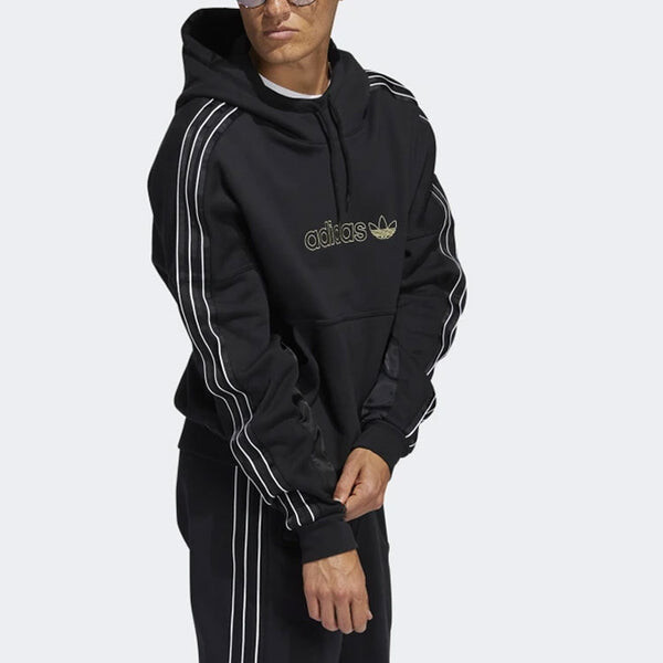 Толстовка Men's adidas originals Stripe Pullover Black, мультиколор — фото 4