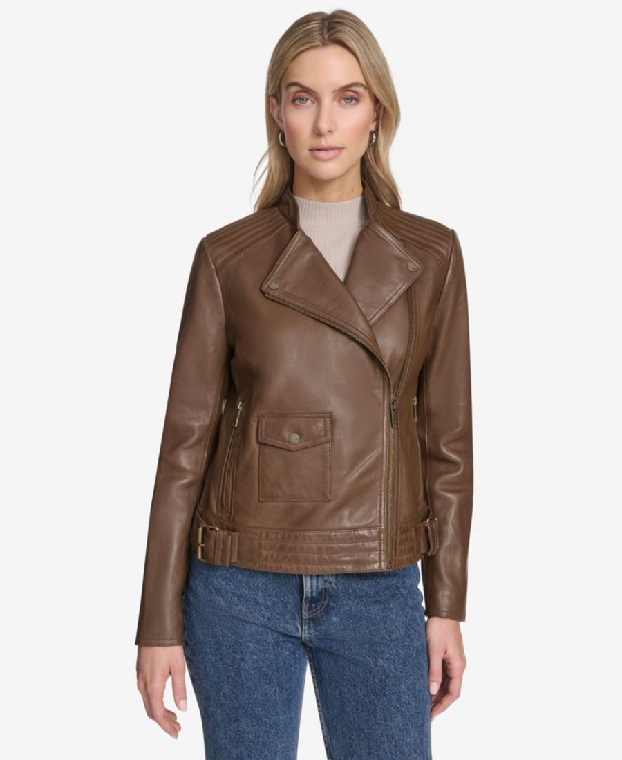 

Женская кожаная куртка Frankie Moto Andrew Marc, Oak