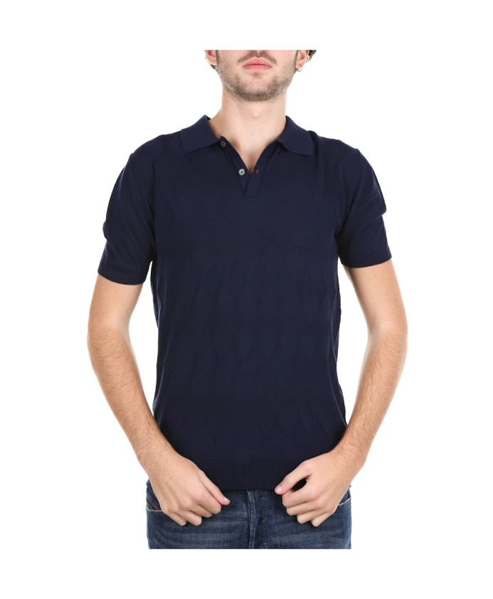 

Синяя мужская рубашка поло Aquascutum, синий