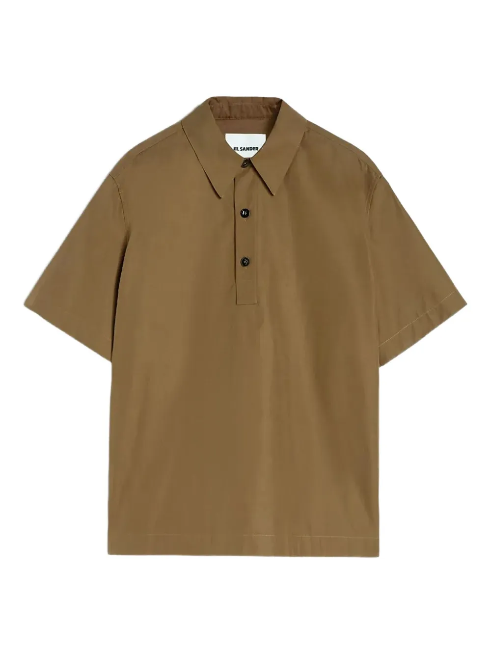 

Рубашка из тафты JIL SANDER, коричневый