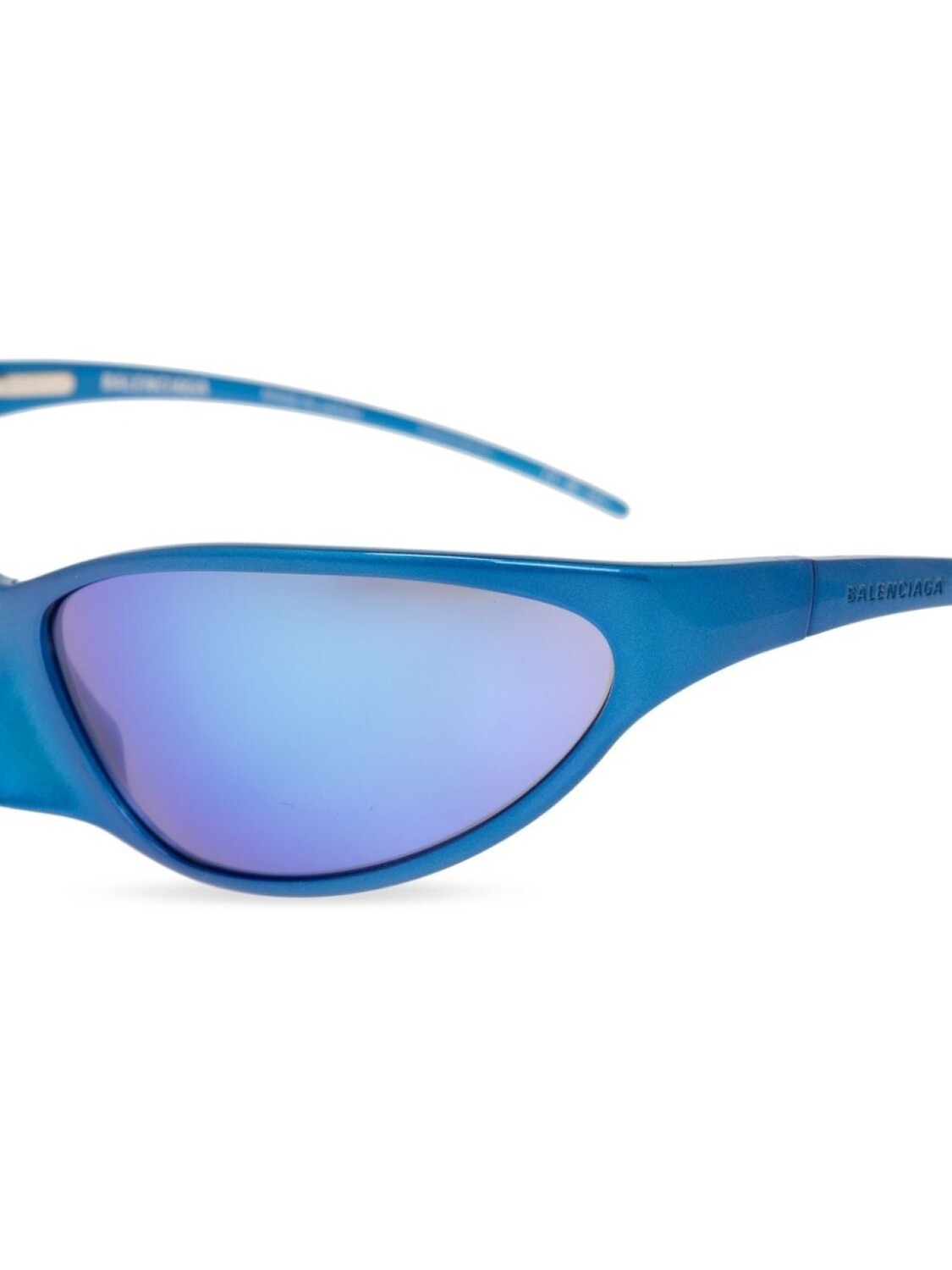 Balenciaga Eyewear солнцезащитные очки «кошачий глаз» 4G с зеркальными линзами, синий — фото 3
