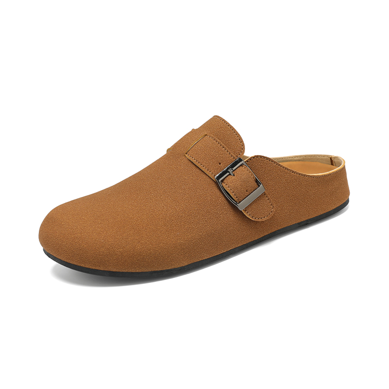 

TELENT Скользостойкие износостойкие закрытые тапочки мужские хаки, цвет Khaki