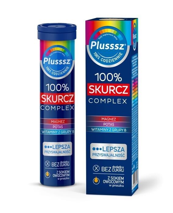 

Набор витаминов и минералов Plusssz 100% Skurcz Complex Tabletki , 20 шт