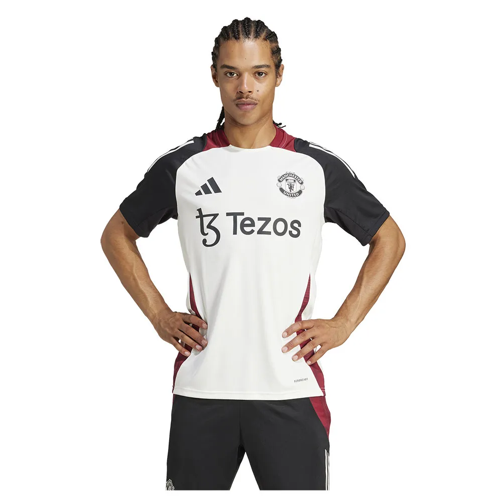 

Футболка с коротким рукавом adidas Manchester United 24/25 Tiro training, белый