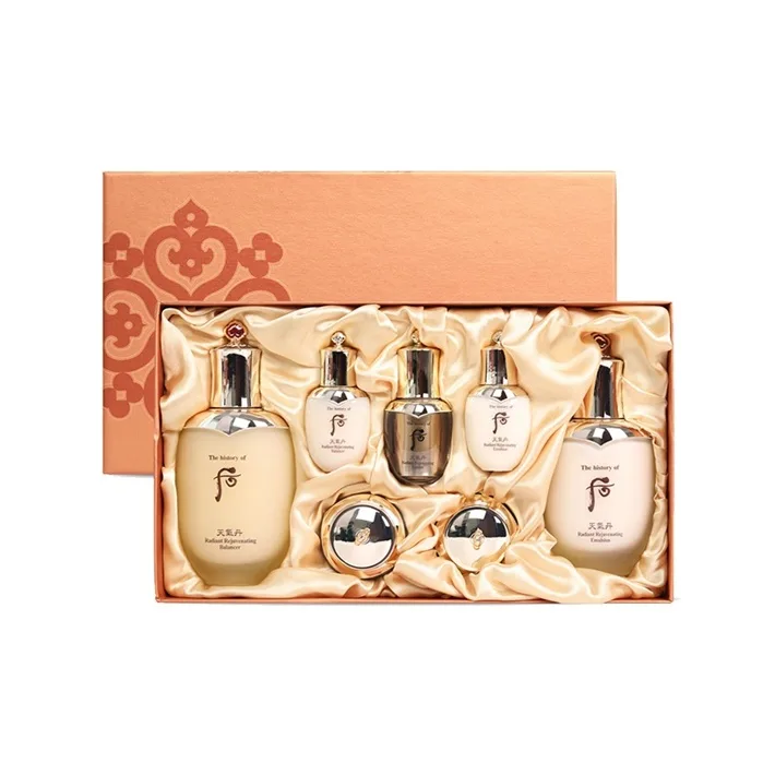 The History Of Whoo Набор для ухода за джинсовой кожей с цветочным питанием, Weather Dan Milk Set