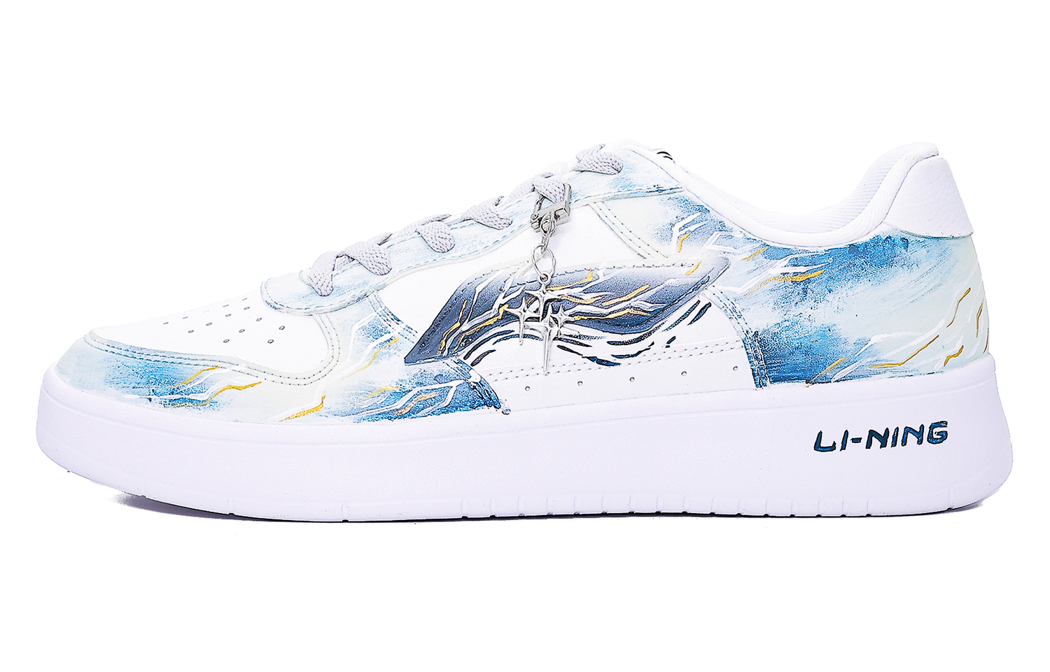 

Низкие скейтбордные кроссовки LiNing для понтонных лодок с амортизацией и износостойкостью, унисекс., star синий