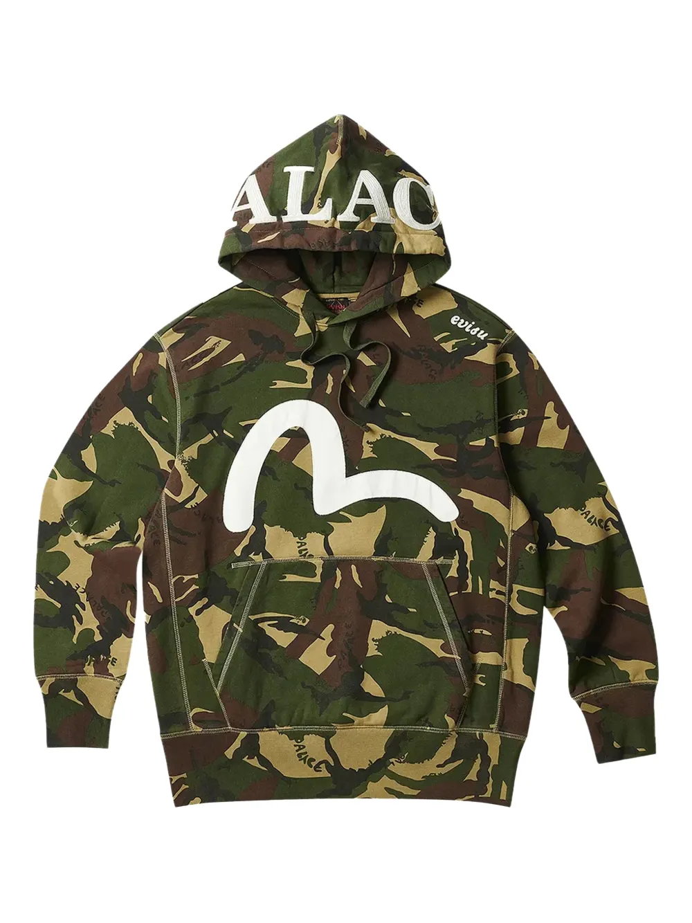 

Худи Seagull из коллаборации с Evisu Palace, зеленый
