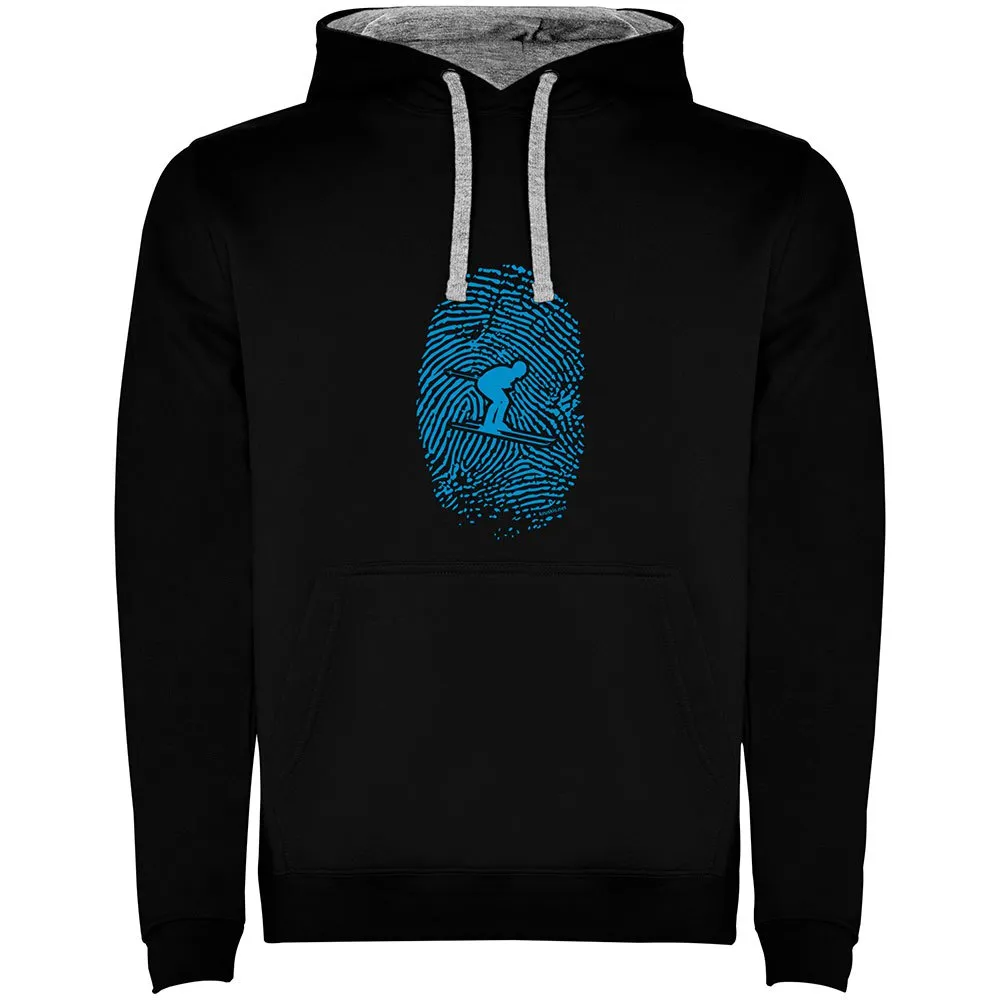 

Худи Kruskis Skier Fingerprint Two-Colour, черный
