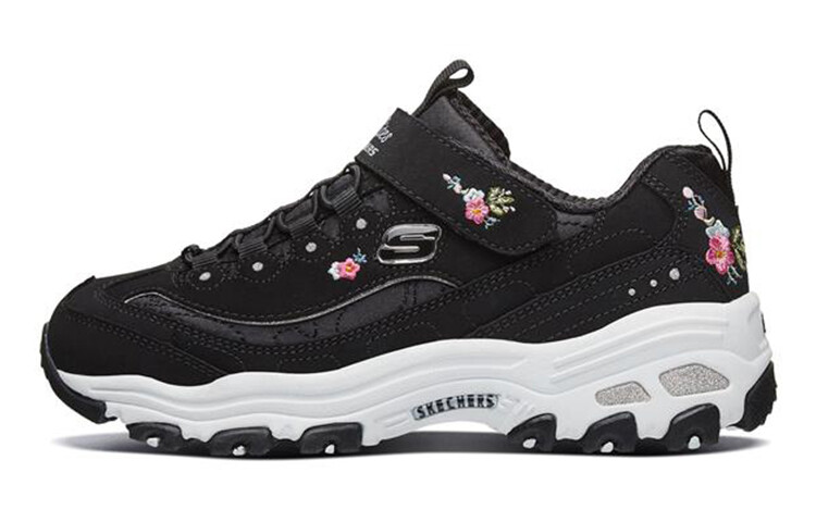 

Кроссовки детские серии D"LITES GS Low-top черного/белого/серебристого цвета Skechers