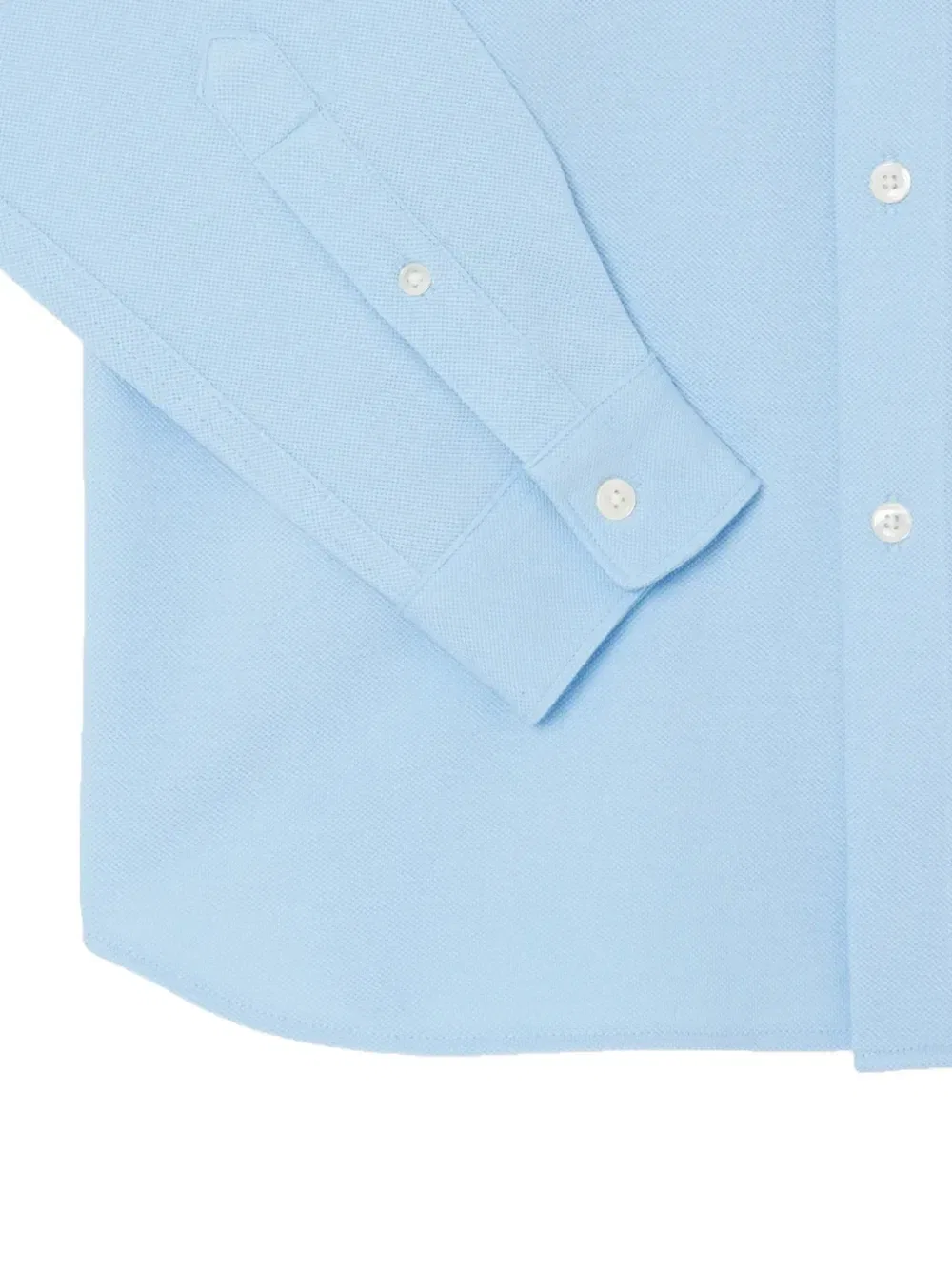 Рубашка-поло из пике с нашивкой-логотипом Lacoste, синий — фото 3