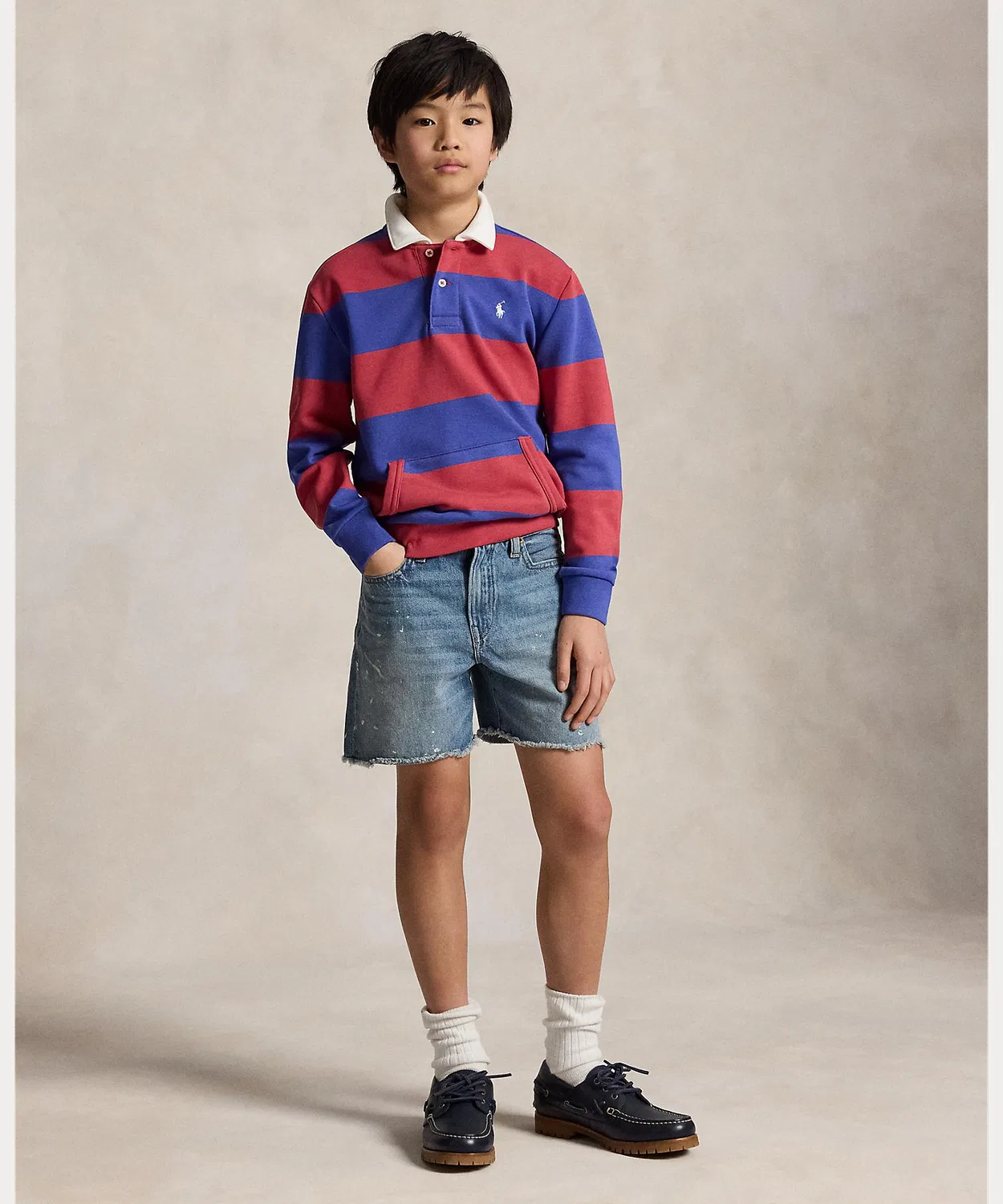 Свитшот регбийный Ralph Lauren из французского футера, мульти — фото 4