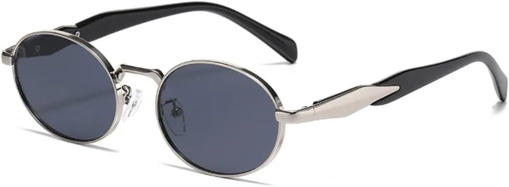 

Солнцезащитные очки с защитой UV400 | Металлическая оправа, градиентная расцветка | Для женщин и мужчин, для занятий спортом на открытом воздухе и путешествий DSVIGF, Silver Black