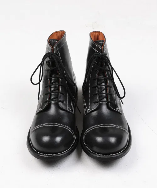 Ботинки Vegetable Black 6-inch Work Boots Goodyear Welt BRENOWELT, натуральная кожа, чёрный — фото 4
