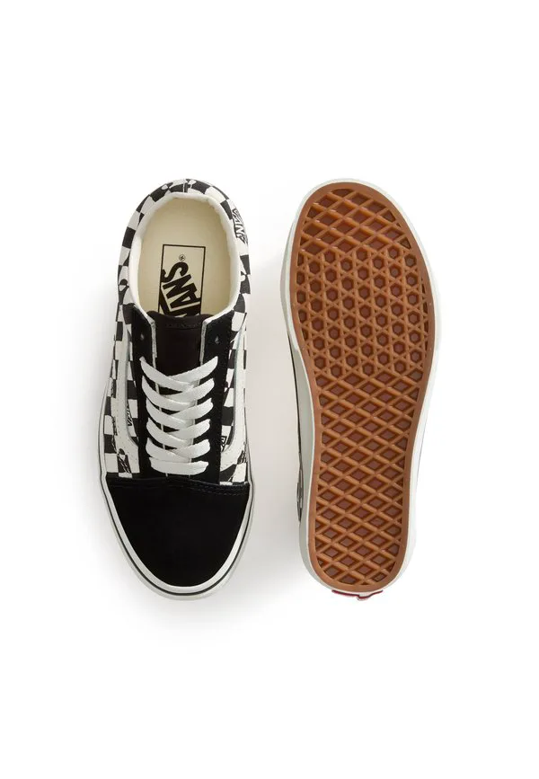 Классические кроссовки унисекс Vans, Racing Black White — фото 3