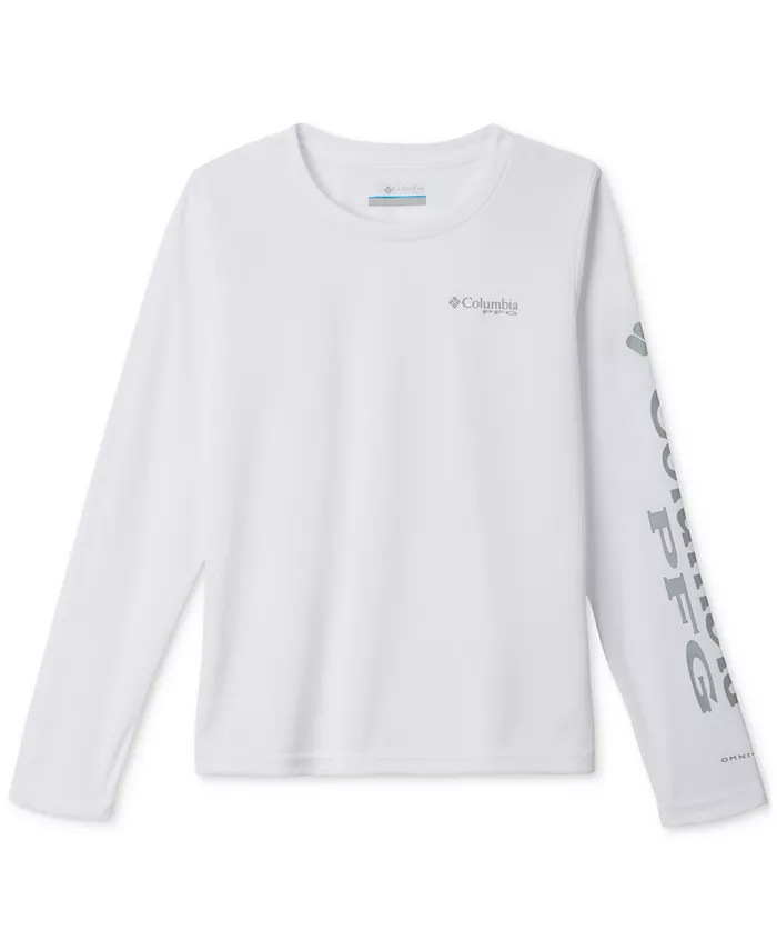 

Футболка с длинным рукавом и принтом Big Girls Tidal Tee Columbia, белый