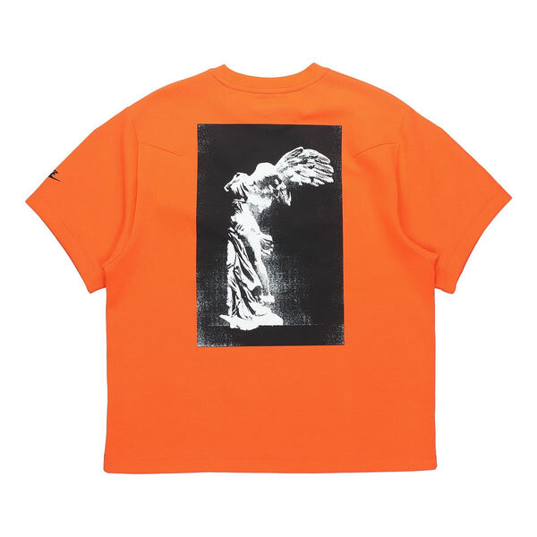 

Футболка sportswear nsw tech fleece short sleeve orange Nike, оранжевый