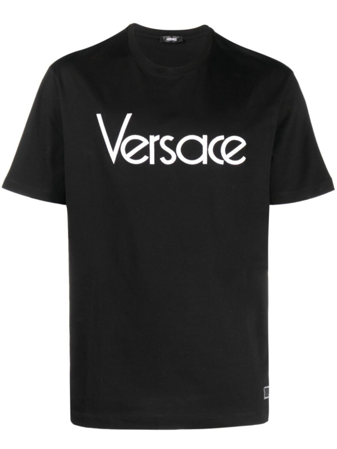 

Versace футболка с вышитым логотипом, черный