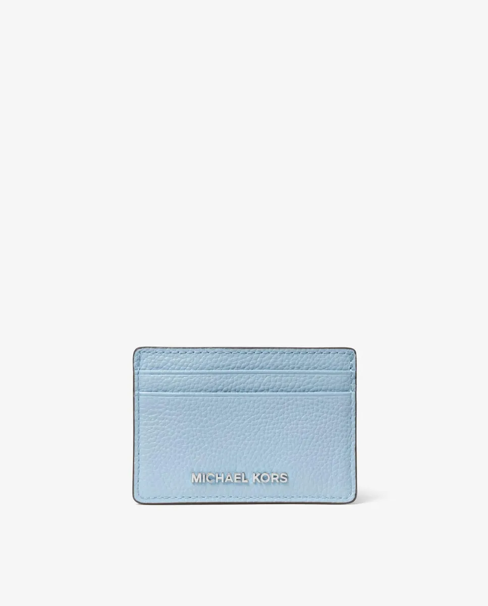 

Женская визитница из зернистой кожи Michael Michael Kors, голубой