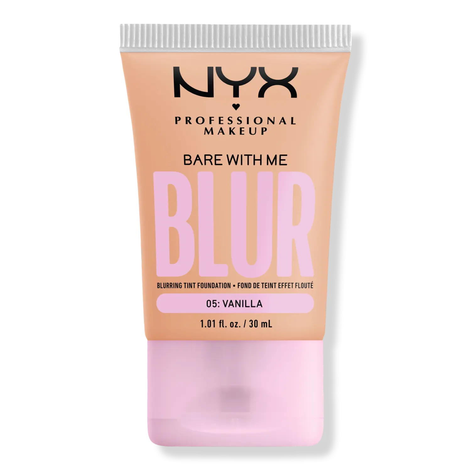 

Тональная основа Bare With Me Blur Tint Soft Matte Foundation NYX Professional Makeup, 05: Vanilla (light beige with a warm undertone)