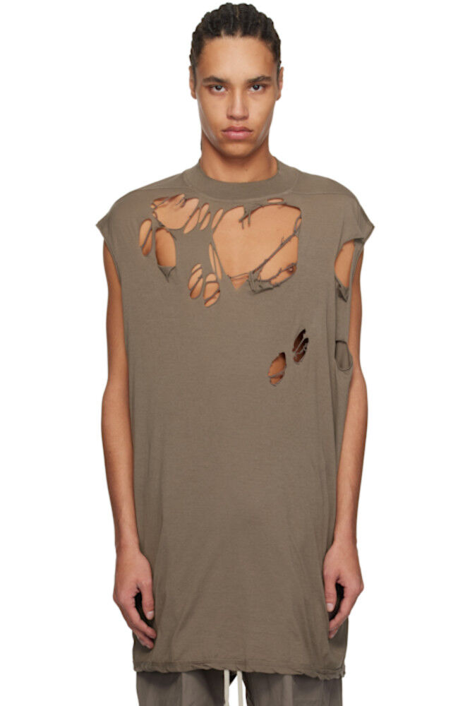 

Футболка серая Hollywood Tarp Rick Owens DRKSHDW