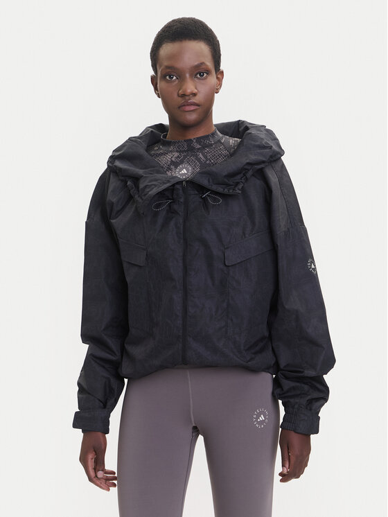 

Демисезонная куртка loose fit Item Track Top Printed JV7035 Adidas By Stella Mccartney, чёрный, Черный, Демисезонная куртка loose fit Item Track Top Printed JV7035 Adidas By Stella Mccartney, чёрный